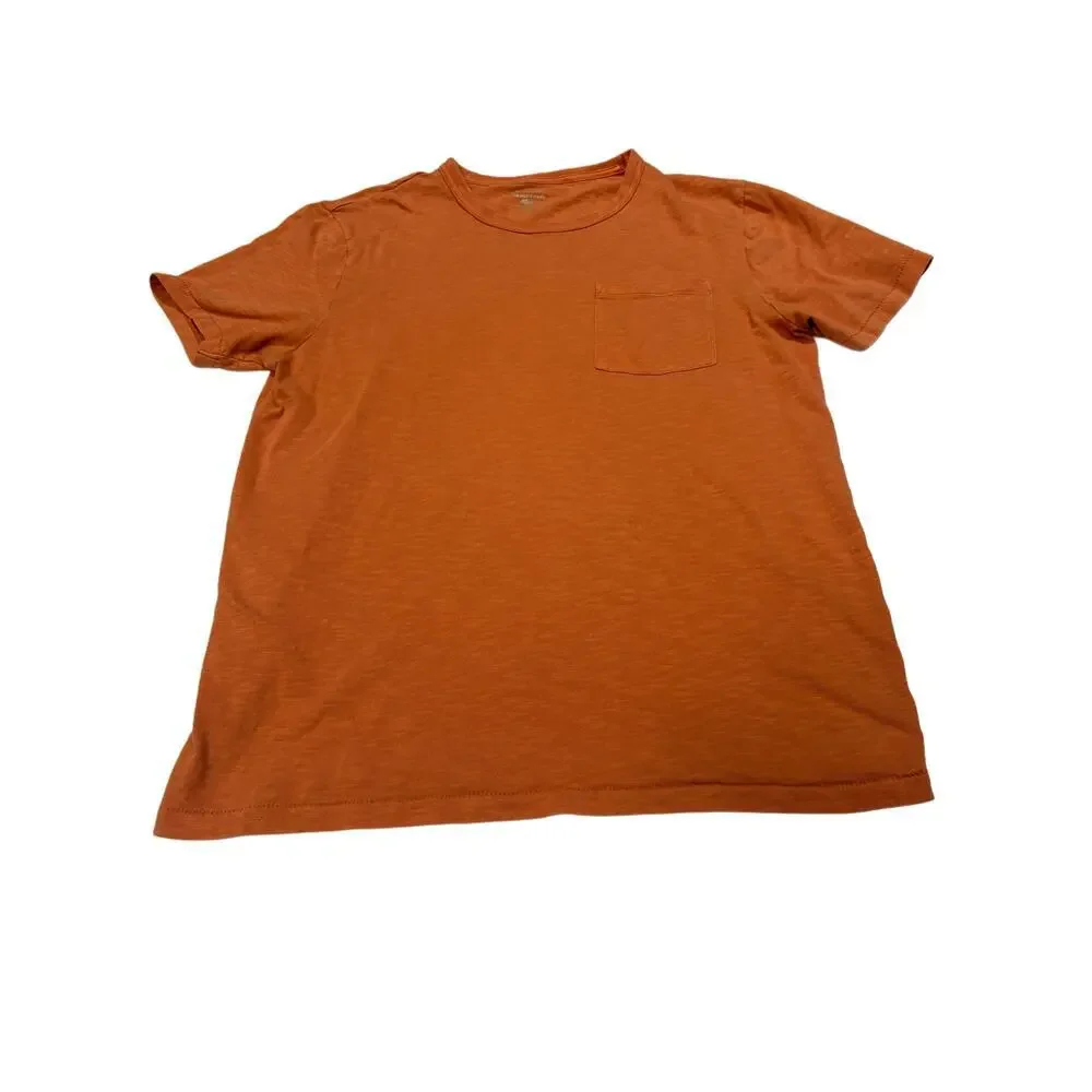 J.Crew Men’s Garment-Dyed Slub Cotton Pocket T-
Shirt Orange Medium - Picture 5 of 8